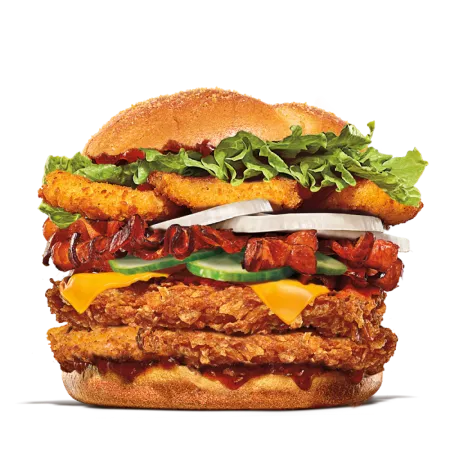 Summer Crunch Double Chicken Burger
